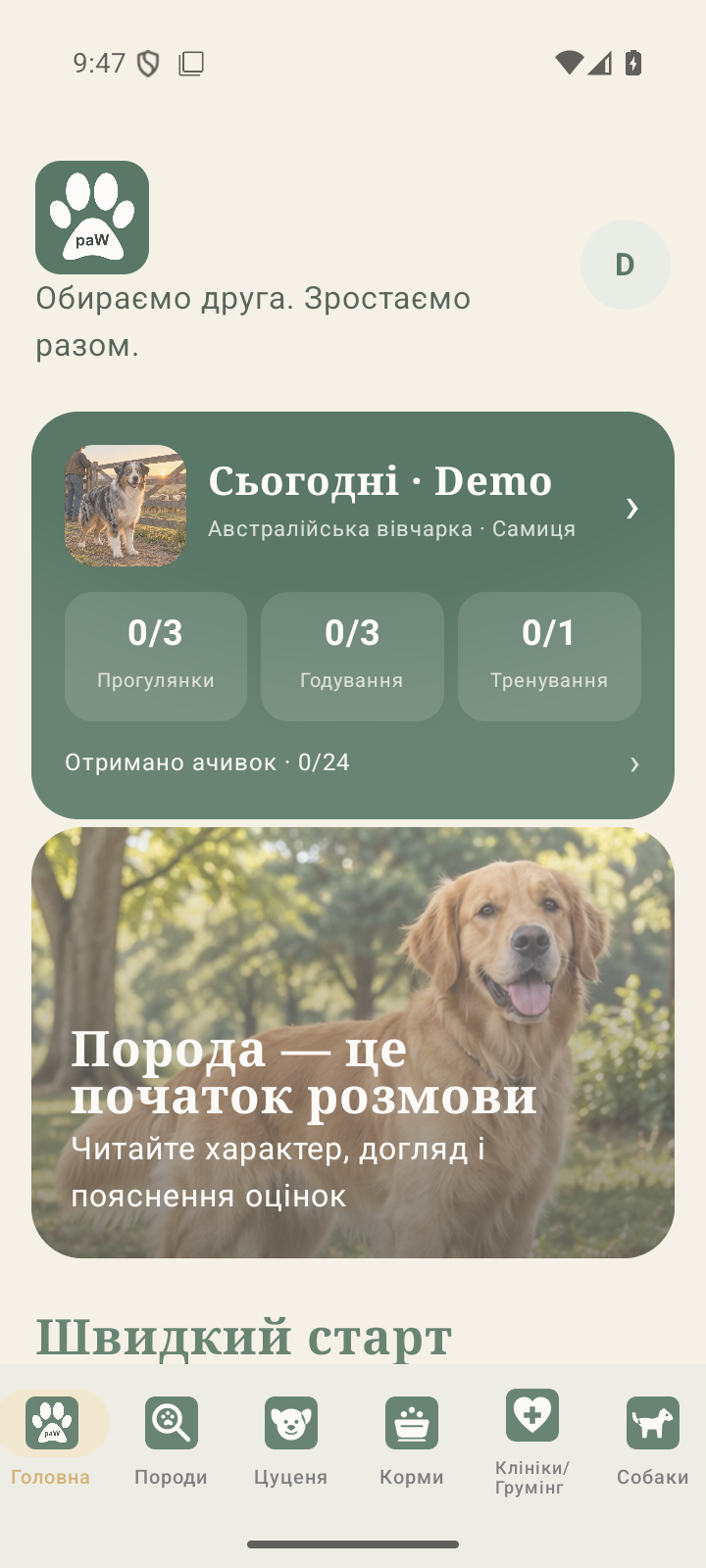 Головна The paW із підсумком дня собаки